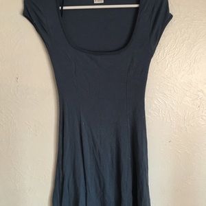 A size medium blue dress.